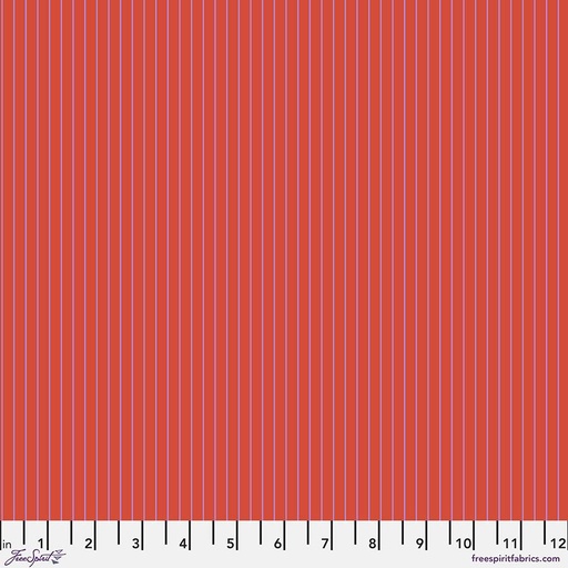Tula Pink Tiny Stripes  Wildfire
