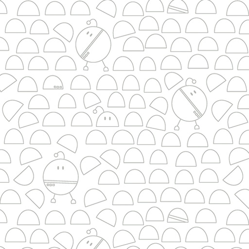 Robo Boogie Round White/Grey