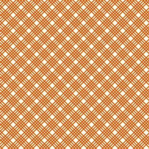 [16285 37] Hello Pumpkin Crisp Plaid Orange