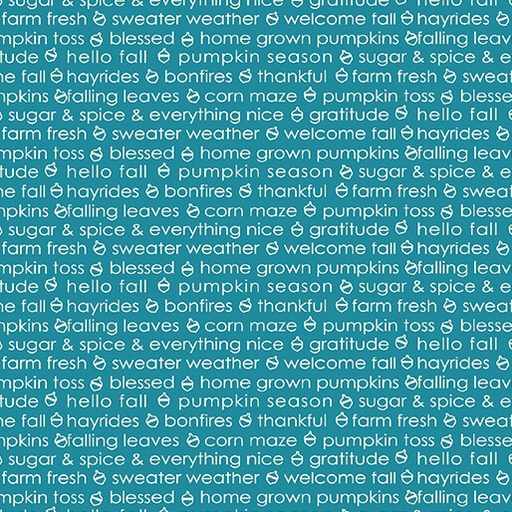 [16289 55] Hello Pumpkin Autumn Sentiment Blue