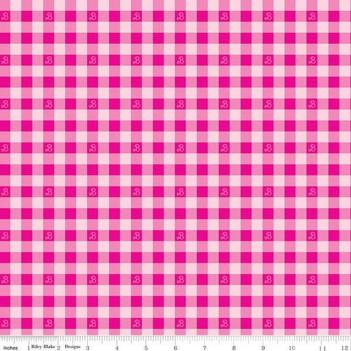 [C15024] Barbie World Barbie Gingham Hot Pink