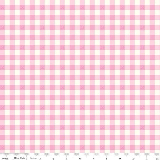 [C15024 Pink] Barbie World Barbie Gingham Pink
