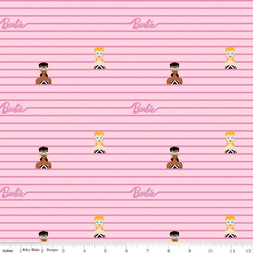 [C15022] Barbie World Barbie Stripe Pink